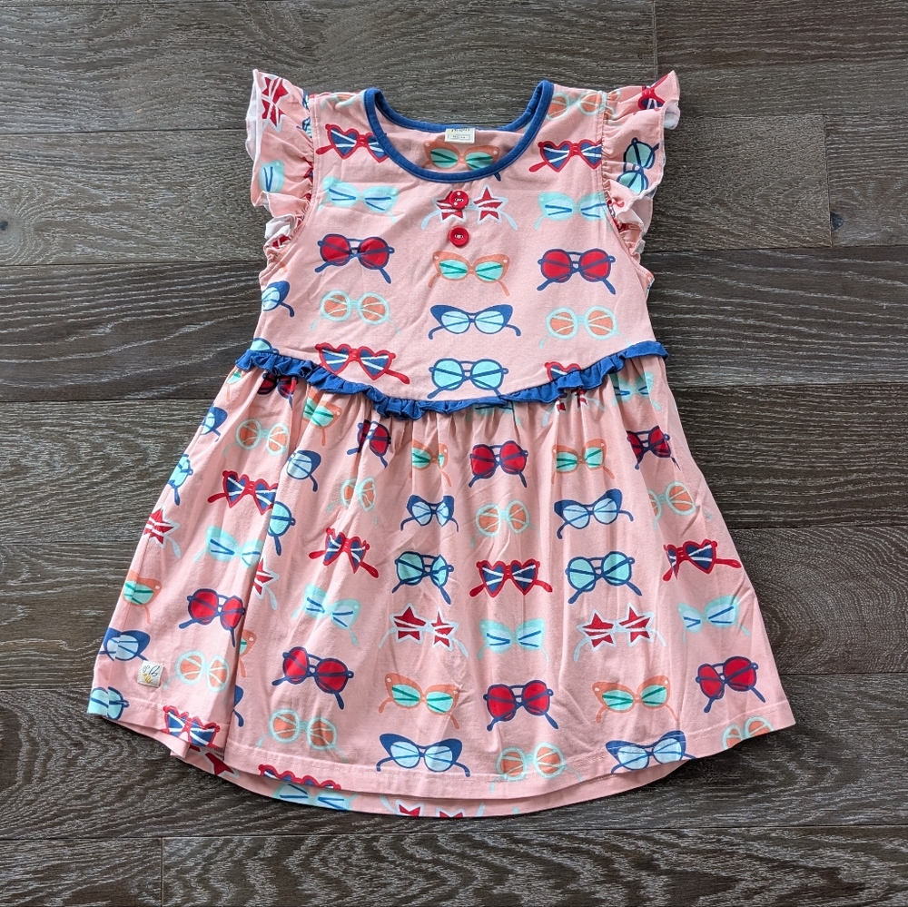 Wildflowers Pink Cool Kid Sunglasses Tunic Top Size 14